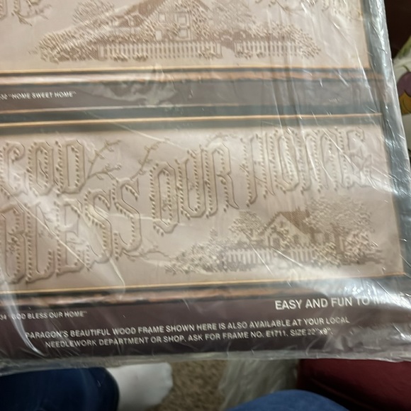 New, Cross-Stitch Kit, Paragon, Candlewick Plus, Only the God Bless this Home - Picture 3 of 7